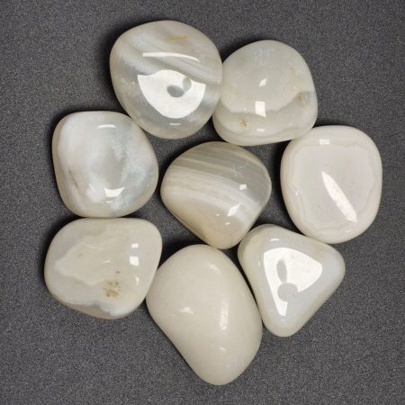 Agat otoczaki białe 2-2,5 cm