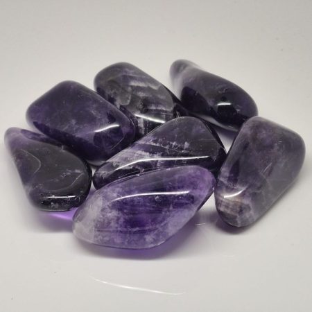 Ametyst otoczak ciemny