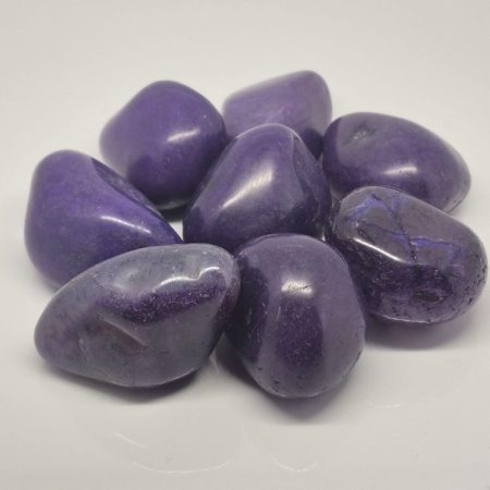 Agat otoczak fioletowy