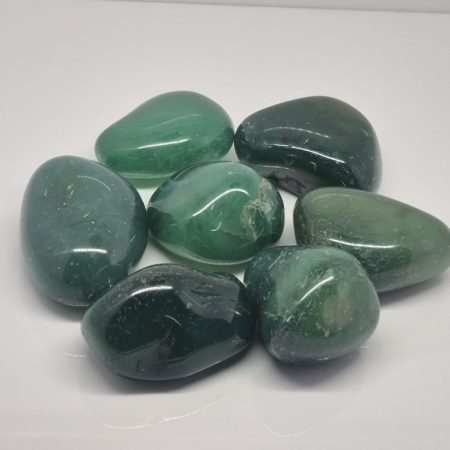 Agat otoczak zielony