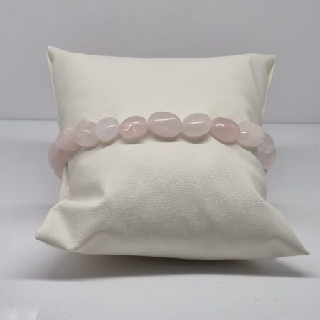 Bransoletka Kwarc różowy nieregularna
