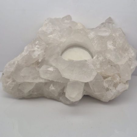 Kryształ górski świecznik 1