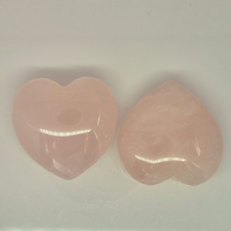 Kwarc różowy otoczak serce 4cm
