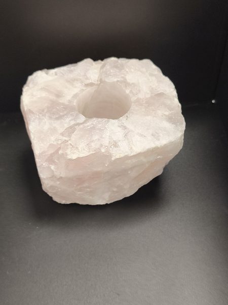 Świecznik Kwarc Różowy