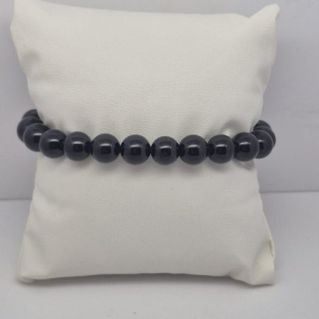 Bransoletka czarny turmalin 5mm