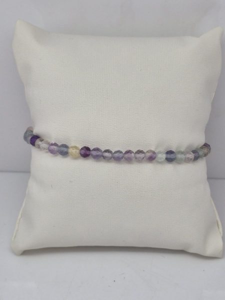 Fluoryt bransoletka fasetowana 4mm