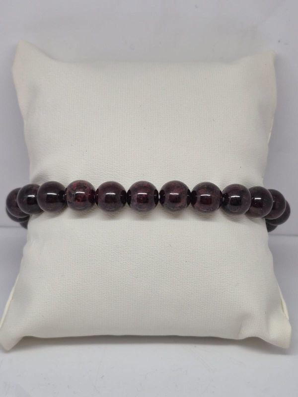 Granat bransoletka 8mm
