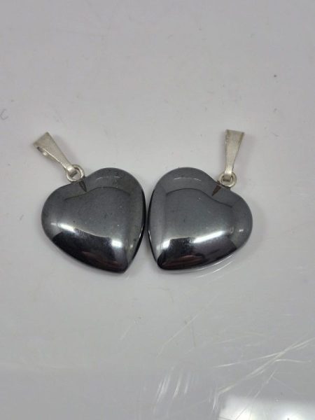 Hematyt zawieszka serce 15mm