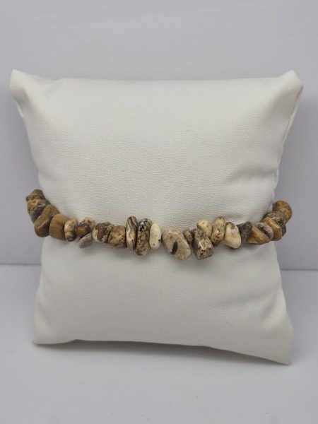 Jaspis krajobrazowy bransoletka sieczka