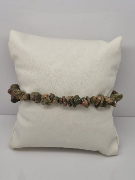 Jaspis unakit bransoletka sieczka