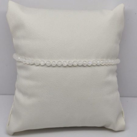 Kamień księżycowy bransoletka fasetowana 3mm