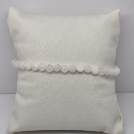 Kamień księżycowy bransoletka fasetowana 5mm