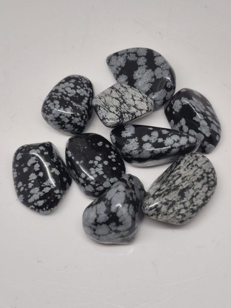 Obsydian śnieżny otoczaki