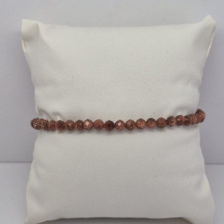 Piasek pustyni bransoletka fasetowana 4mm