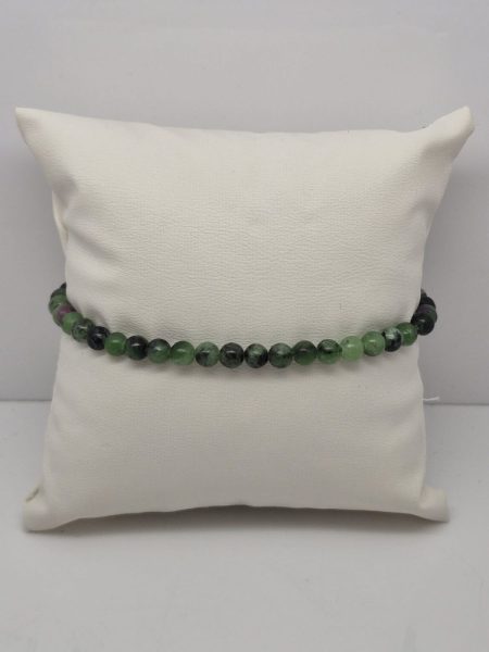 Rubin z zoizytem bransoletka 4mm