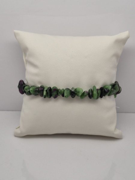 Rubin z zoizytem bransoletka sieczka