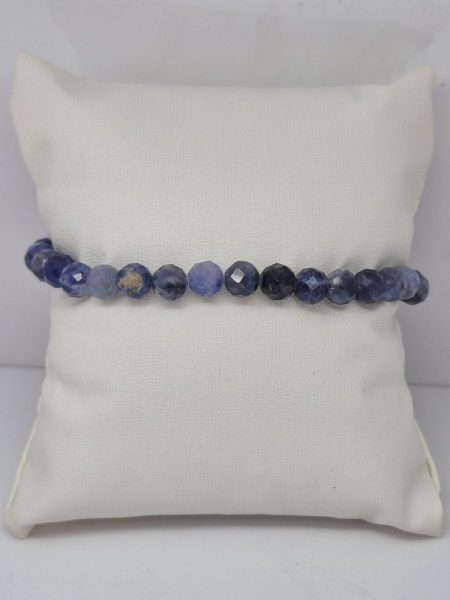 Sodalit bransoletka fasetowana 6mm
