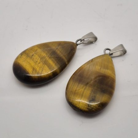 Tygrysie oko zawieszka kropla