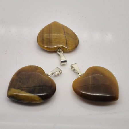 Tygrysie oko zawieszka serce 20mm