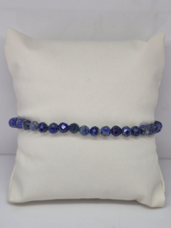 Lapis lazuli bransoletka fasetowana 5mm