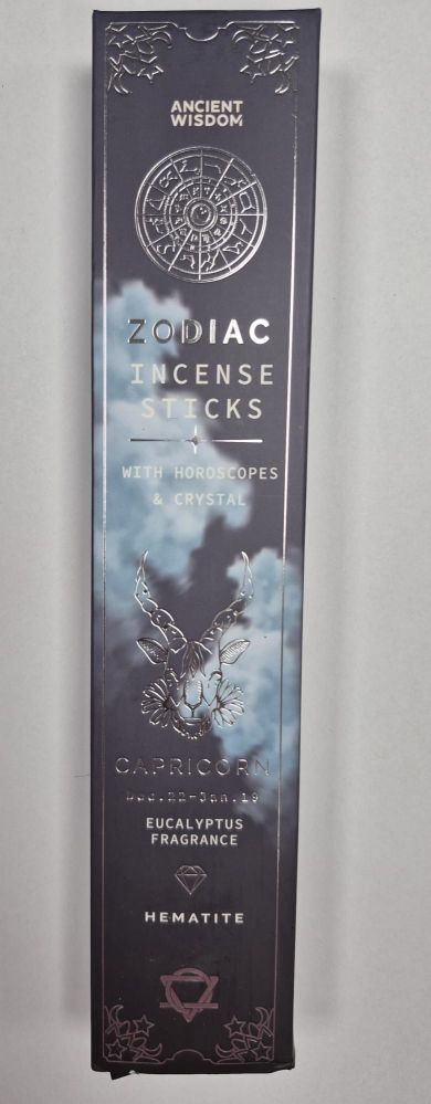 Kadzidełka Zodiakalne, Koziorożec (Capricorn) 20szt. Eukaliptus, Hematyt