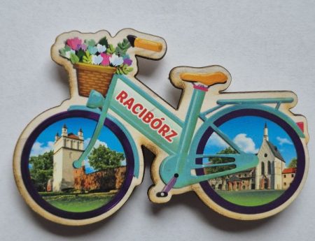 Magnes drewniany Racibórz rower