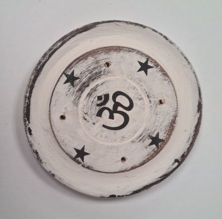 Podstawka na kadzidełka okrągła drewno mango