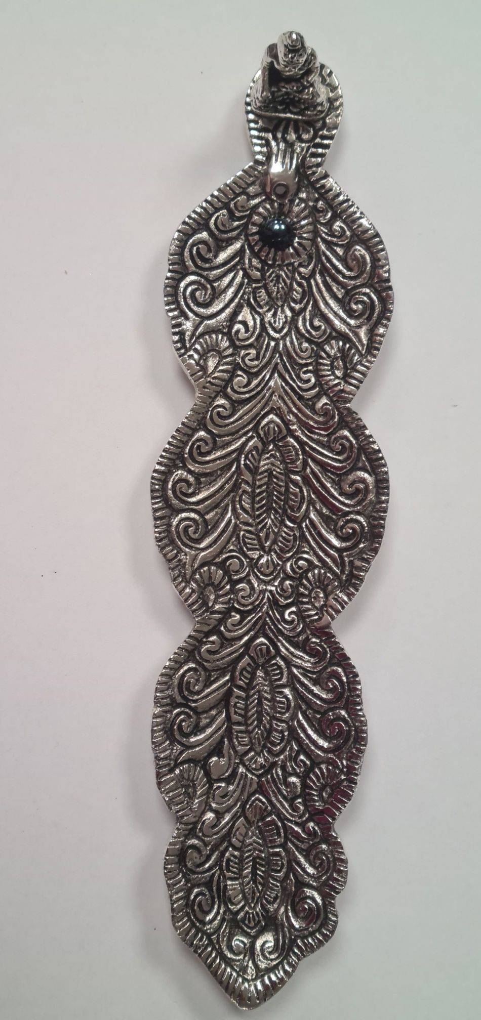 Podstawka na kadzidełka Polerowane Aluminium Budda 20cm