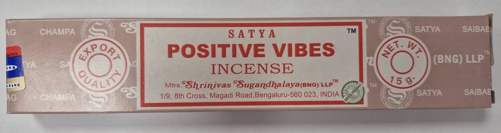 Kadzidełka Satya Positive Vibes (Pozytywne Wibracje)