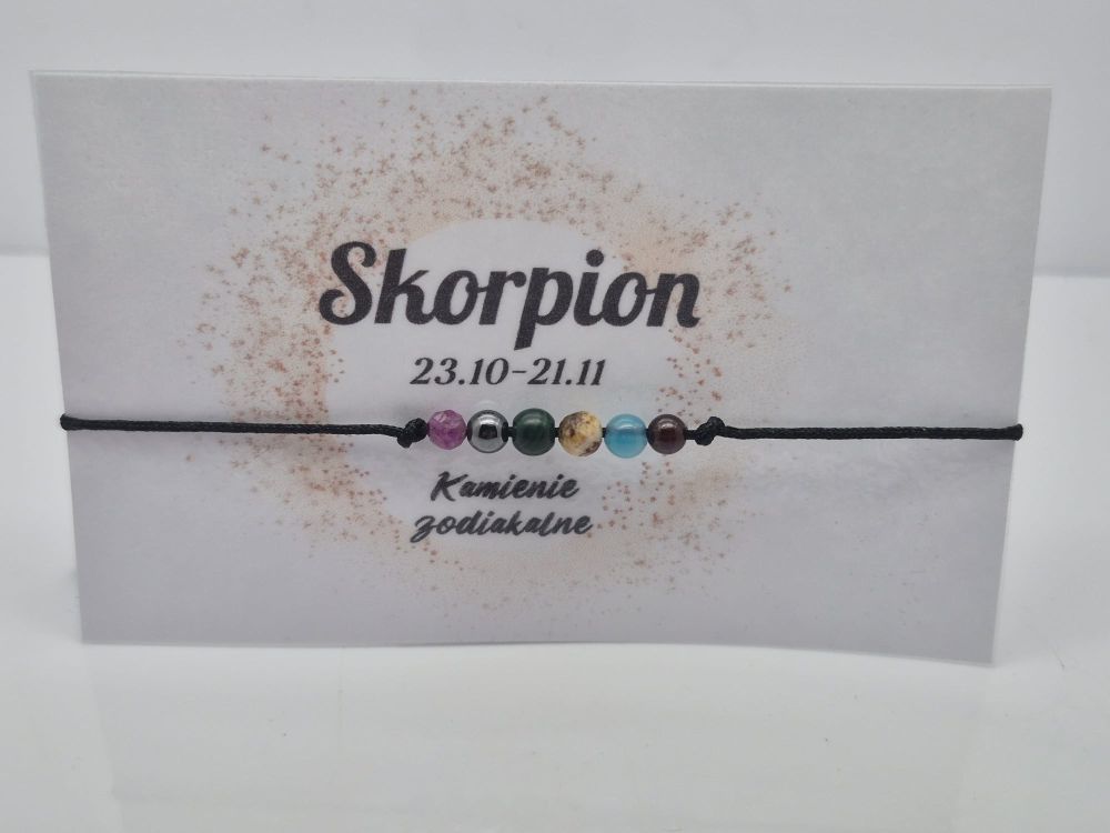 Bransoletka zodiakalna Skorpion